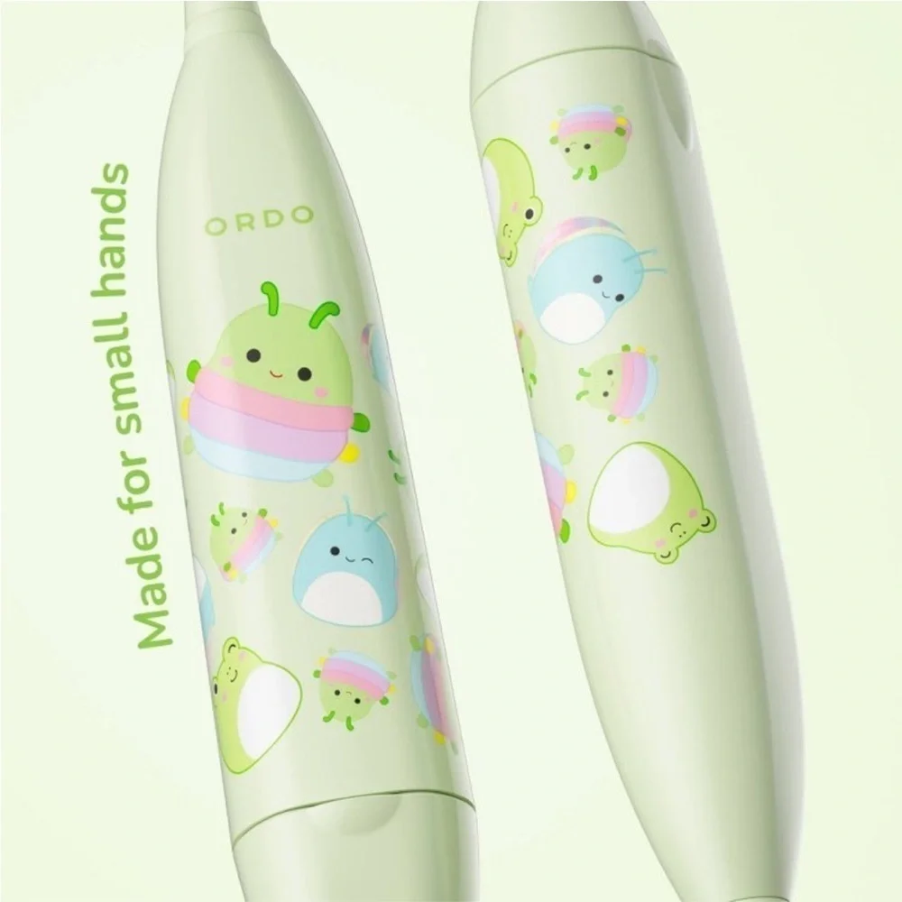ORDO Sonic Kids’ Battery Toothbrush- Squishmallows Rutabaga- Green